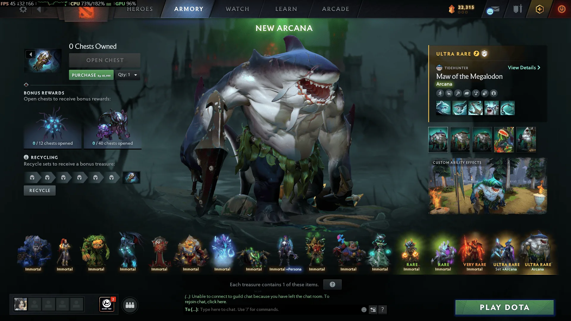arcana tidehunter